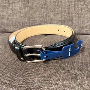 Cole Haan Men’s Black Leather Dress Belt 32mm